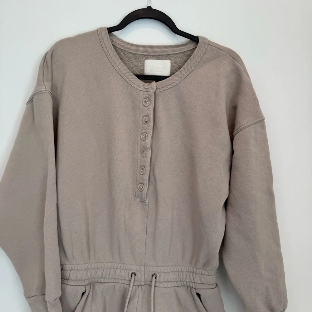 Citizens of Humanity LouLou Fleece Romper Size M in Feather‎ Z233-31